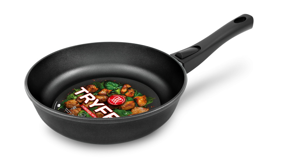 Сковорода 22 "TryFry" black индукция c/р